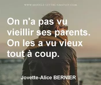 Citation de Jovette-Alice BERNIER