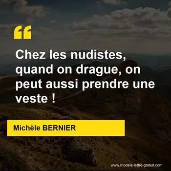 Citation Michèle BERNIER