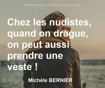Citation de Michèle BERNIER