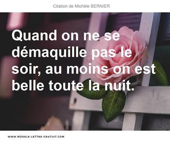 Citations Michèle BERNIER