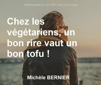 Citation de Michèle BERNIER
