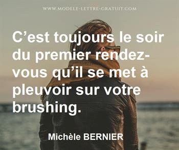 Citation de Michèle BERNIER