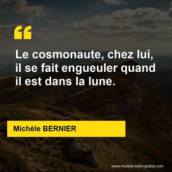 Citation de Michèle BERNIER