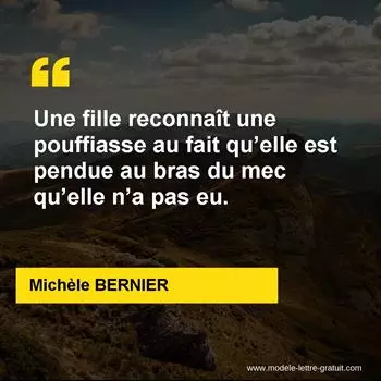 Citation Michèle BERNIER