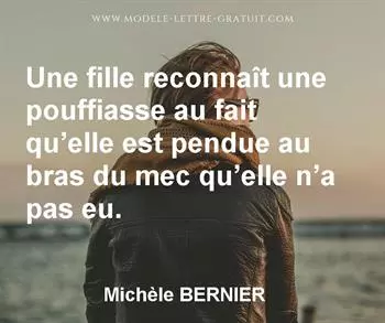 Citation de Michèle BERNIER