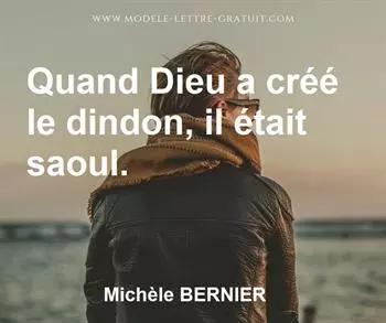 Citation de Michèle BERNIER