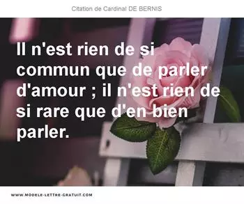 Citations Cardinal DE BERNIS