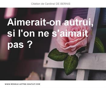 Citations Cardinal DE BERNIS