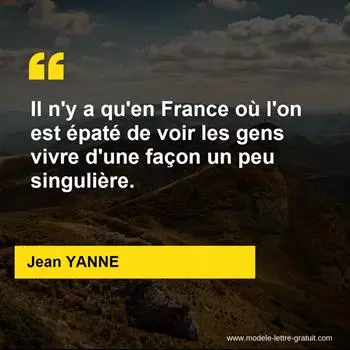 Citation Jean YANNE