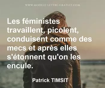 Citation de Patrick TIMSIT