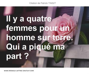Citations Patrick TIMSIT