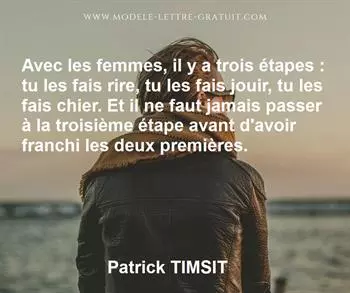 Citation de Patrick TIMSIT