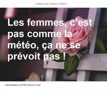 Citations Patrick TIMSIT