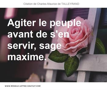 Citations Charles-Maurice de TALLEYRAND