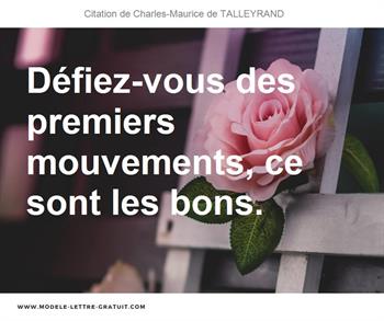 Citations Charles-Maurice de TALLEYRAND