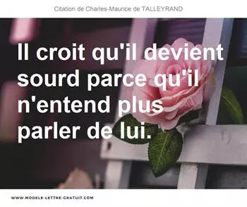 Citations Charles-Maurice de TALLEYRAND