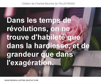Citations Charles-Maurice de TALLEYRAND