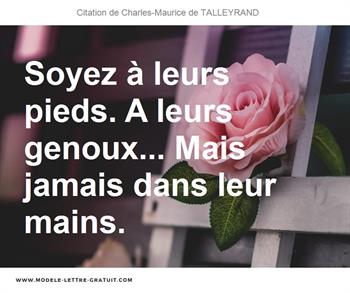 Citations Charles-Maurice de TALLEYRAND