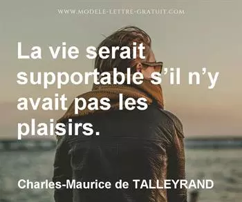 Citation de Charles-Maurice de TALLEYRAND