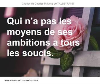 Citations Charles-Maurice de TALLEYRAND