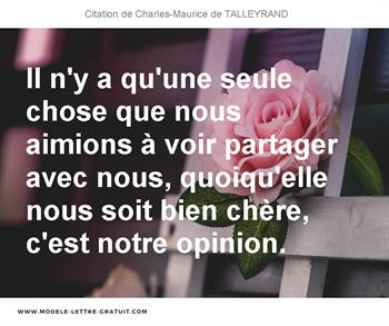 Citations Charles-Maurice de TALLEYRAND