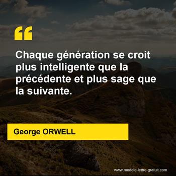 Citation de George ORWELL