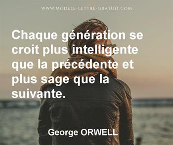 Citation de George ORWELL