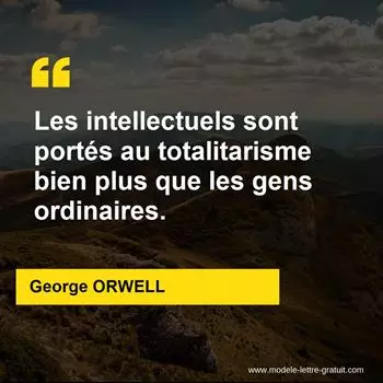 Citation George ORWELL
