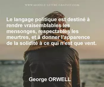Citation de George ORWELL