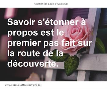Citations Louis PASTEUR