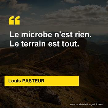 Citations Louis PASTEUR