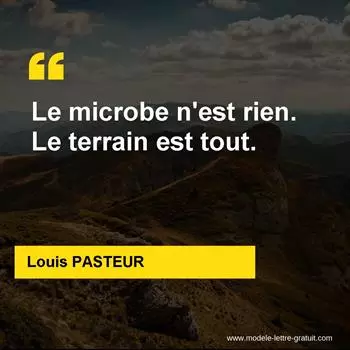 Citation Louis PASTEUR