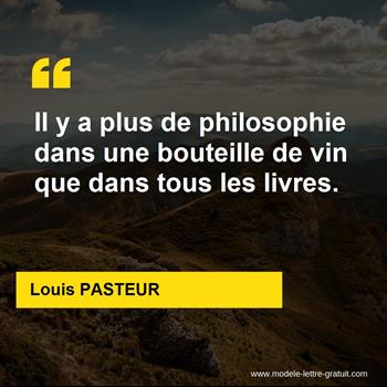 Citation de Louis PASTEUR