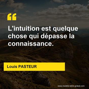 Citation Louis PASTEUR