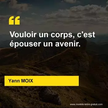 Citation Yann MOIX