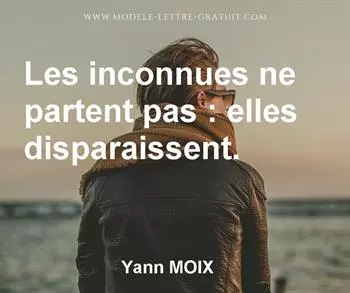 Citation de Yann MOIX