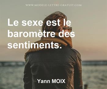 Citation de Yann MOIX