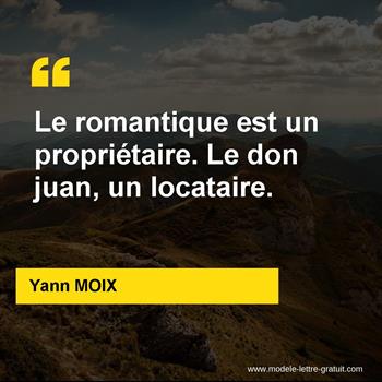 Citation de Yann MOIX