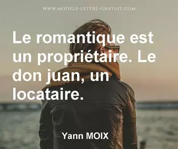 Citation de Yann MOIX