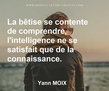 Citation de Yann MOIX
