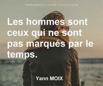 Citation de Yann MOIX