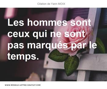 Citations Yann MOIX