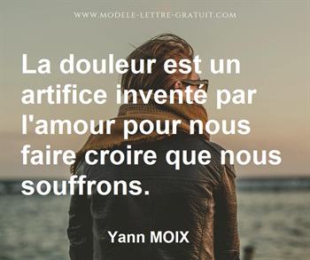 Citation de Yann MOIX