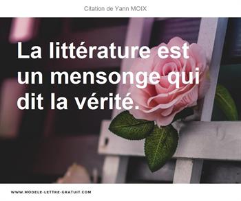 Citations Yann MOIX