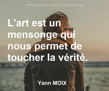 Citation de Yann MOIX