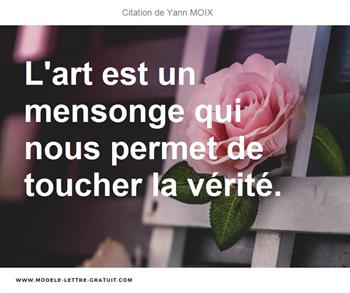 Citations Yann MOIX