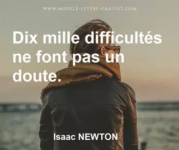 Citation de Isaac NEWTON