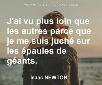 Citation de Isaac NEWTON