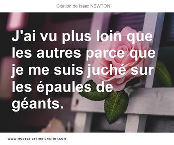 Citations Isaac NEWTON