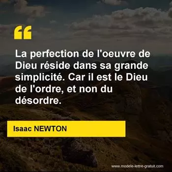 Citation Isaac NEWTON